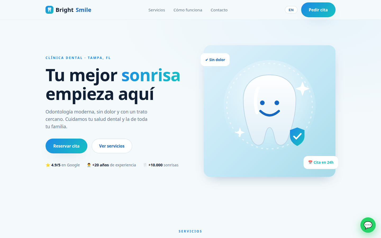 BrightSmile Dental — Clínica dental