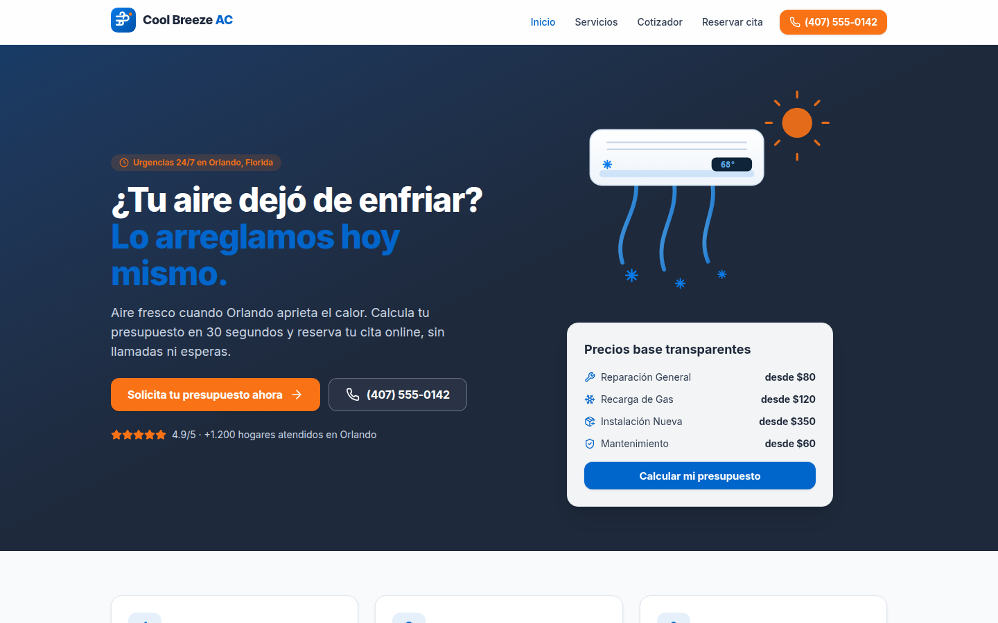 Cool Breeze AC — Reparación de aire acondicionado