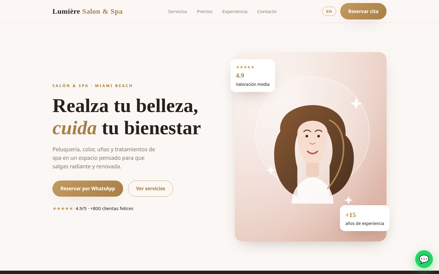 Lumière Salon & Spa — Salón de belleza